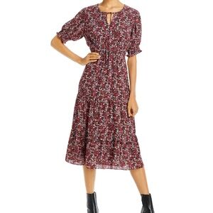 Aqua floral Midi/maxi dress size XS